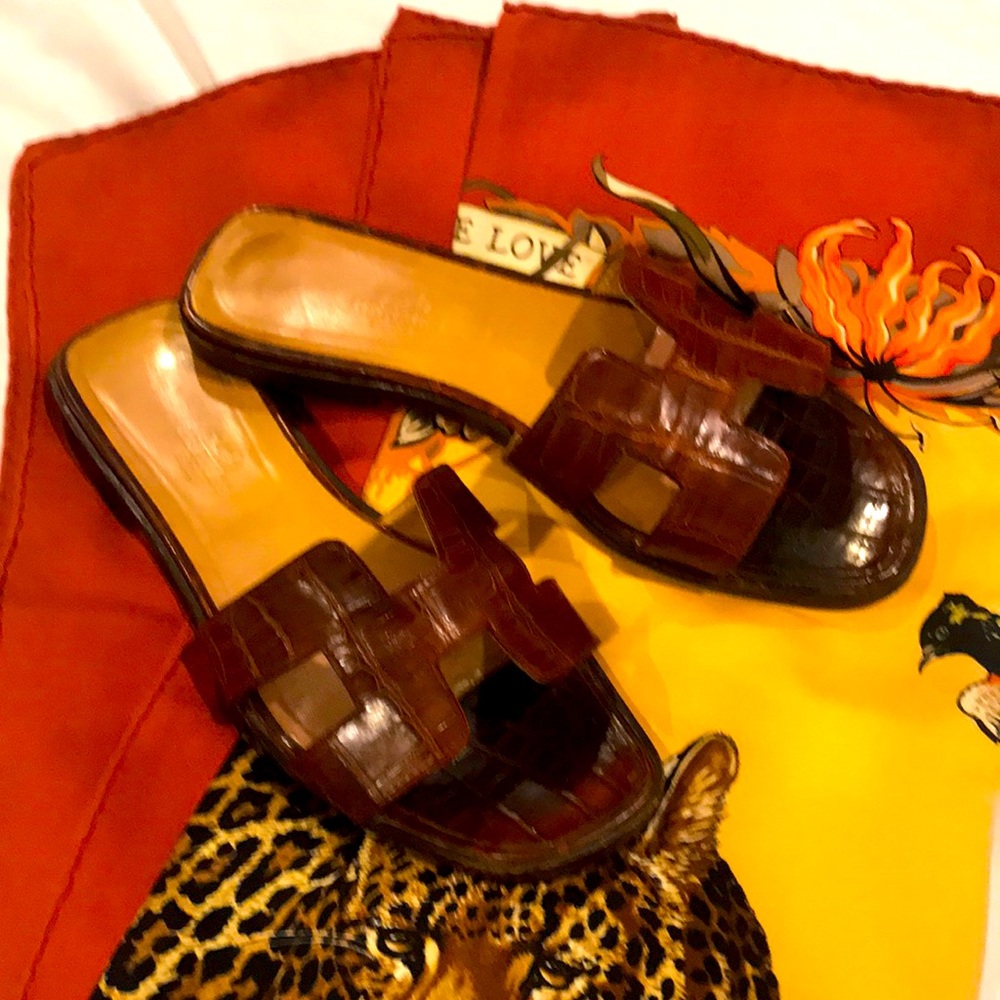 Hermes Alligator Shoes !